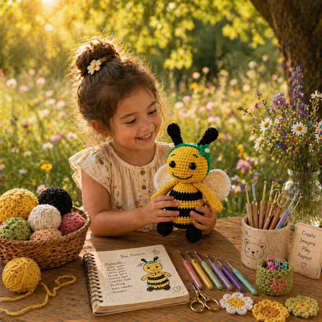 Adorable Bee Amigurumi Crochet Pattern (photo 3)