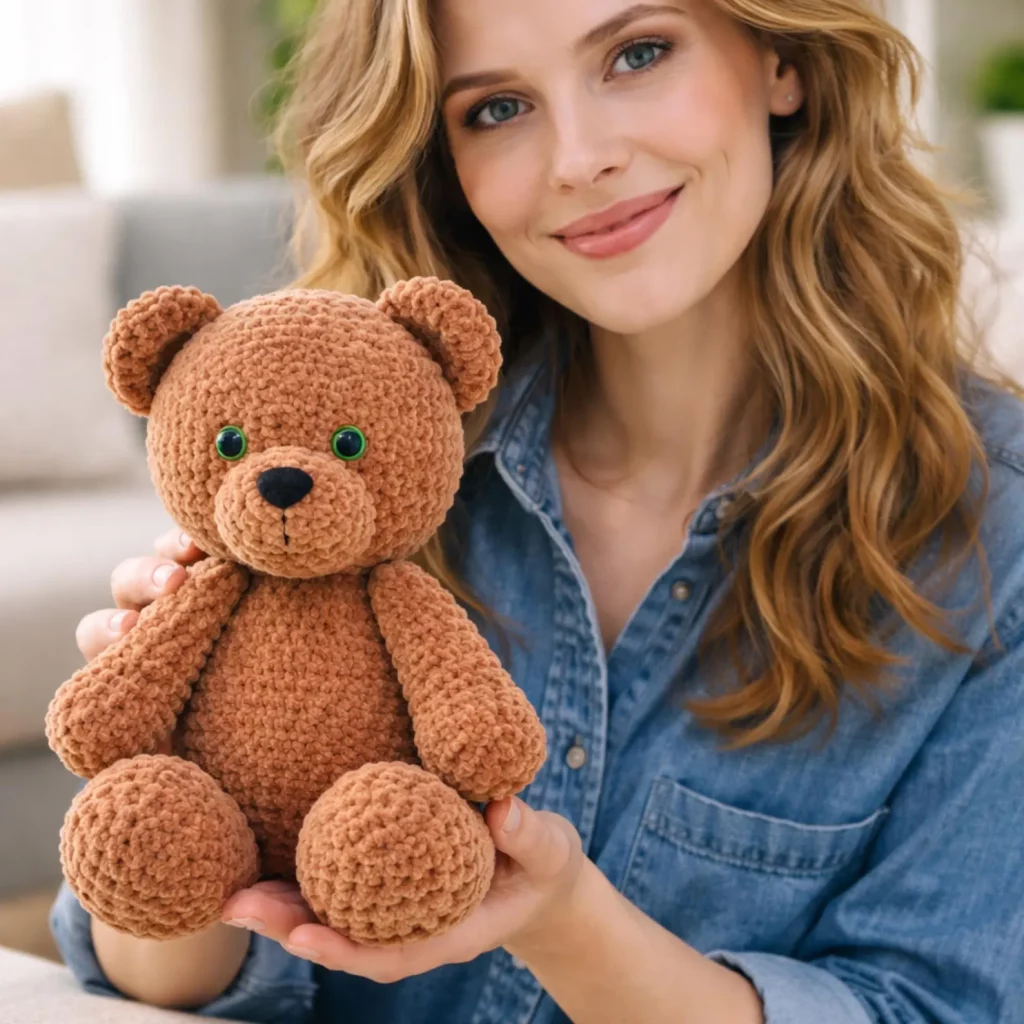 Plush Teddy Bear Crochet Pattern (photo 2)