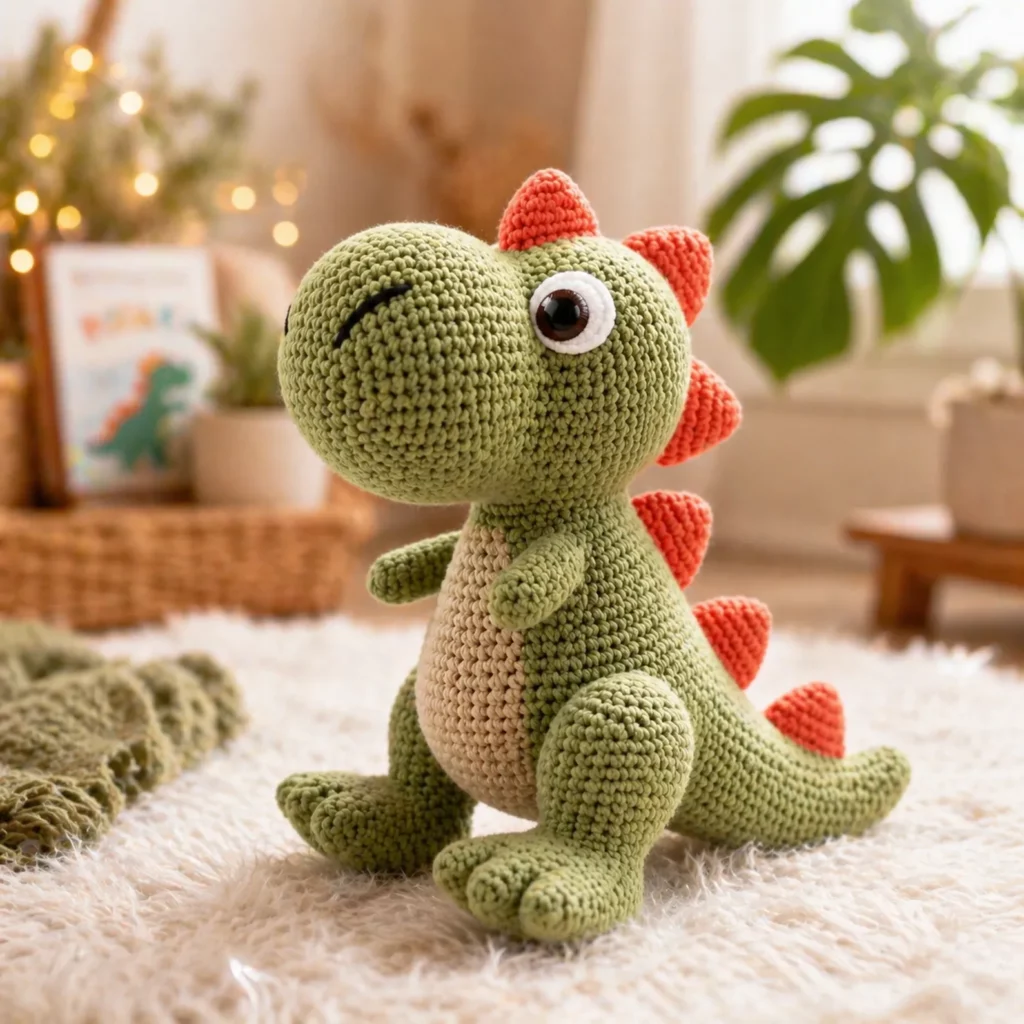 Cute Dinosaur Amigurumi Crochet Pattern (photo 1)