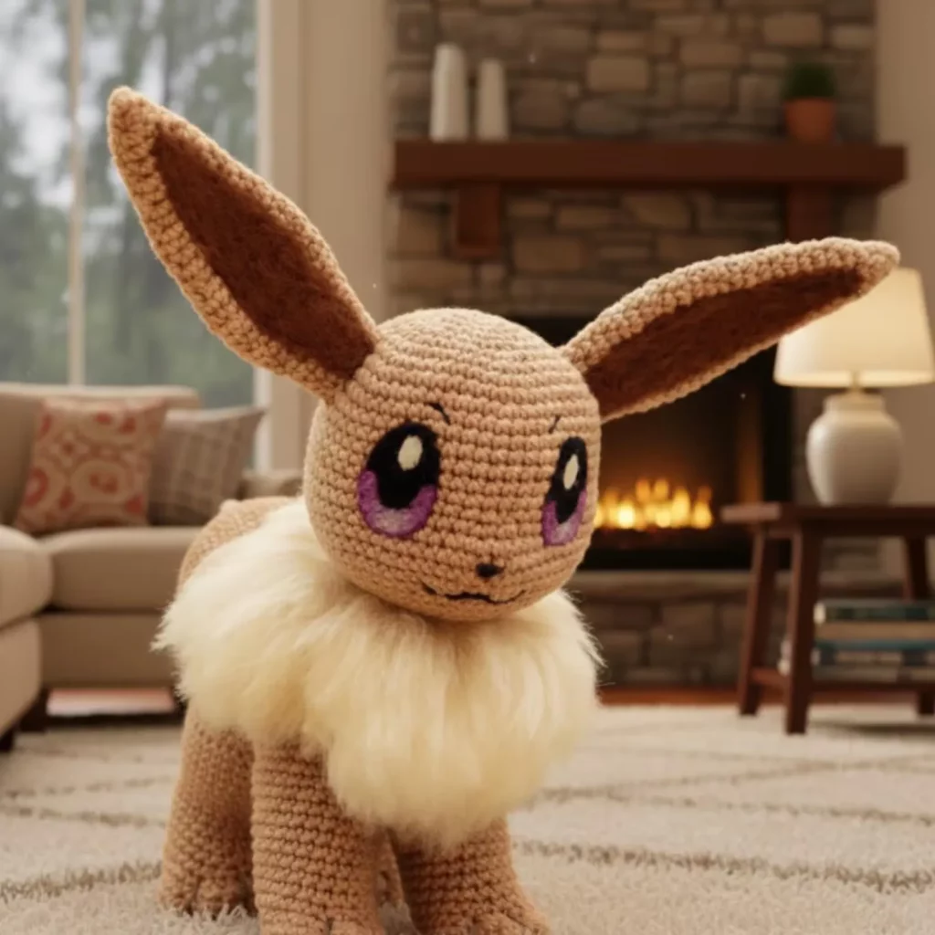 Fluffy Fox Amigurumi Crochet Pattern (photo 1)