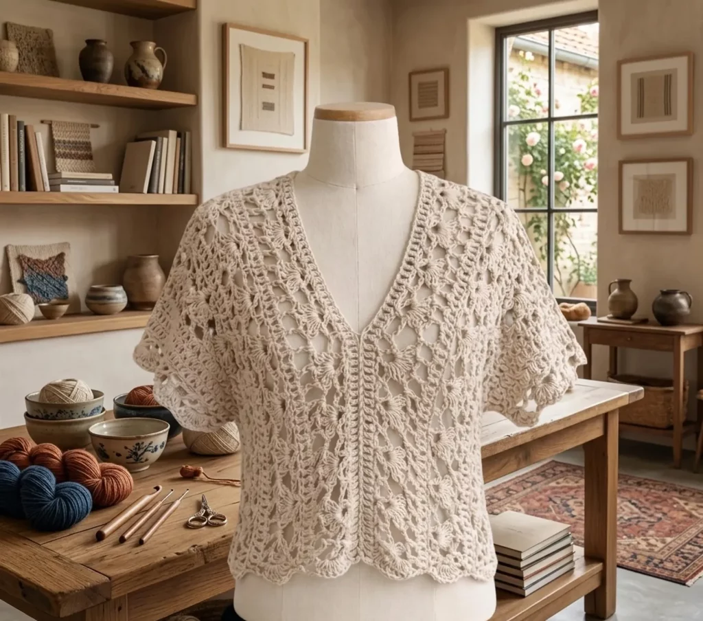 Elegant Crochet Lace Cardigan Pattern – Easy Crochet Pattern for Beginners (Step-by-Step Guide) (photo 3)