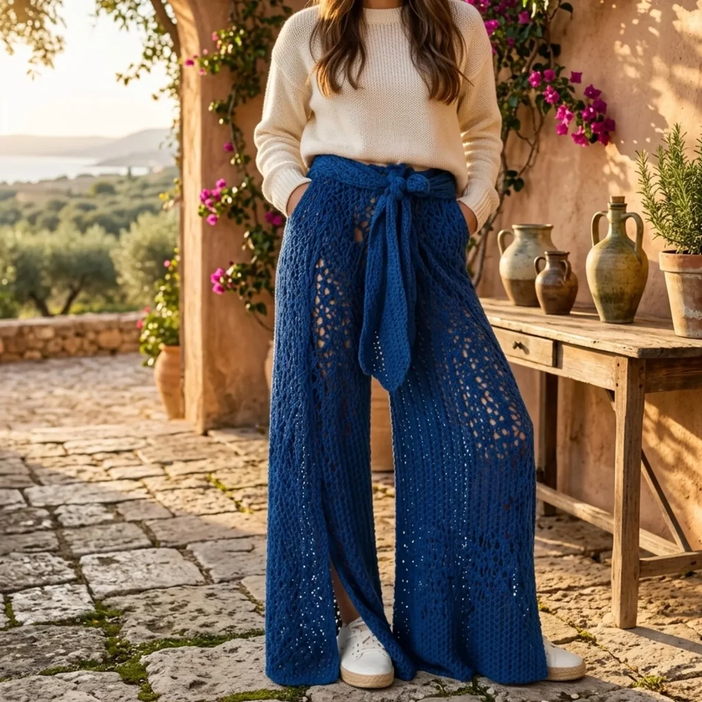 Breezy Lace Wrap Pants Crochet Pattern (photo 3)
