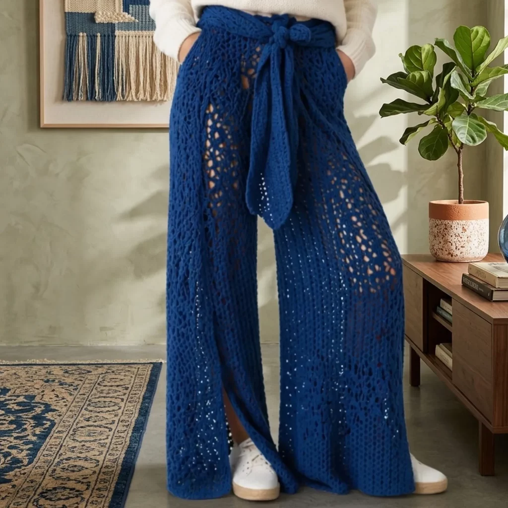Breezy Lace Wrap Pants Crochet Pattern (photo 2)