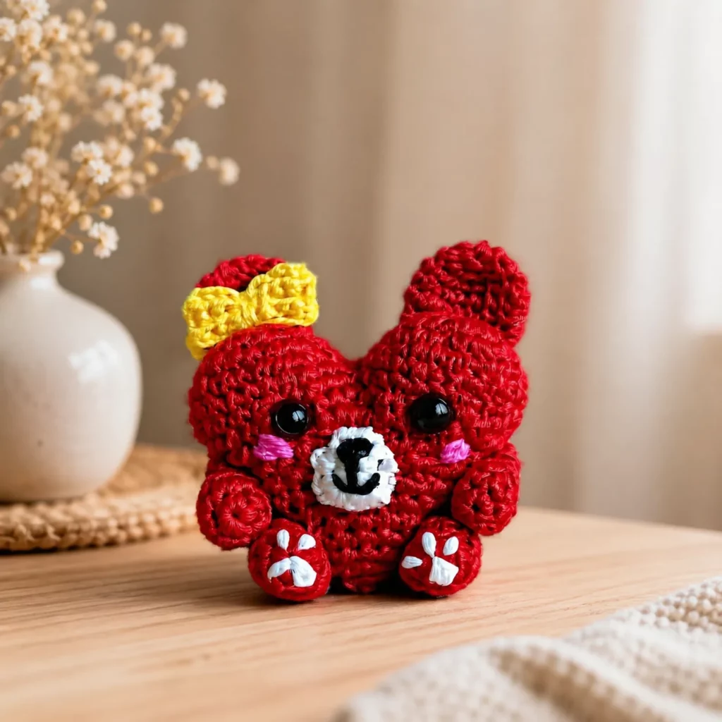Kawaii Bow Bear Crochet Pattern (photo 1)