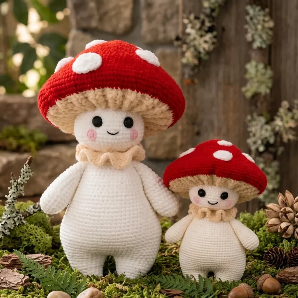 Kawaii Mushroom Doll Crochet Pattern (photo 3)