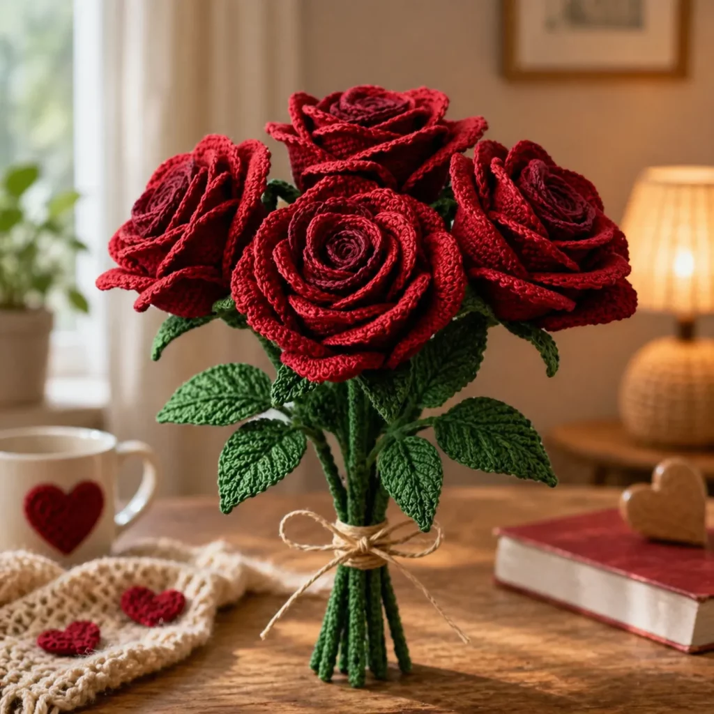 Realistic Crochet Rose Pattern (photo 1)