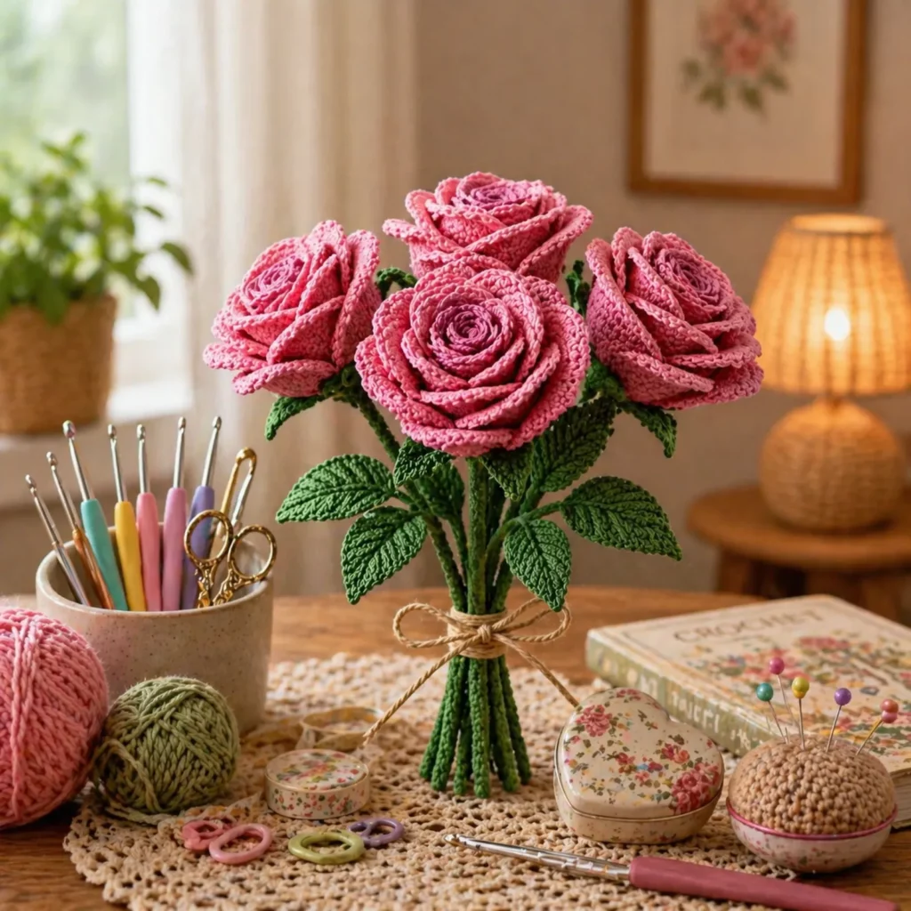 Realistic Crochet Rose Pattern (photo 2)
