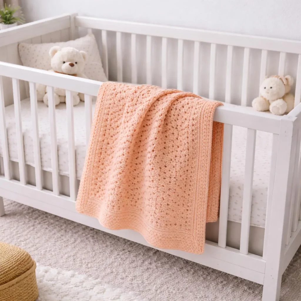 Soft Textured Baby Blanket Crochet Pattern (photo 3)