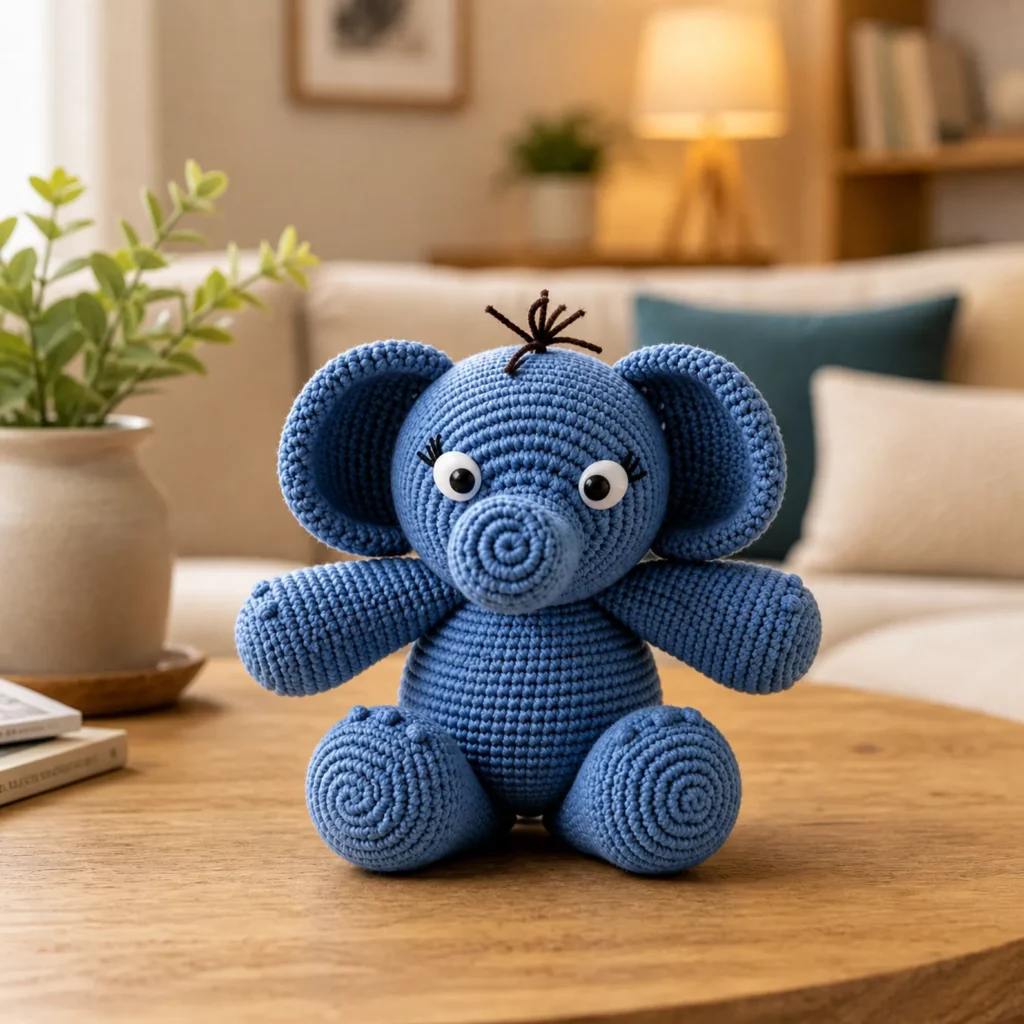 Adorable Baby Elephant Amigurumi Crochet Pattern (photo 1)