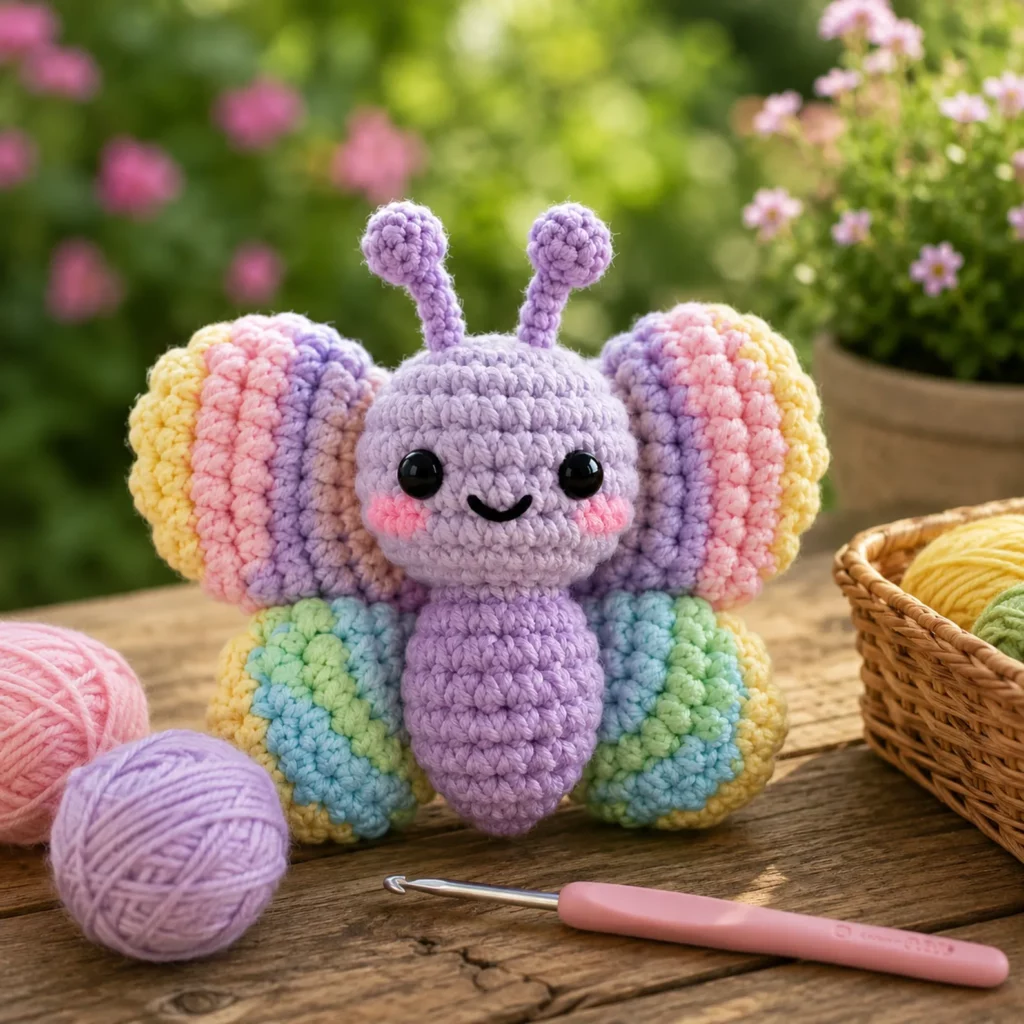 Cute Butterfly Amigurumi Crochet Pattern (photo 2)