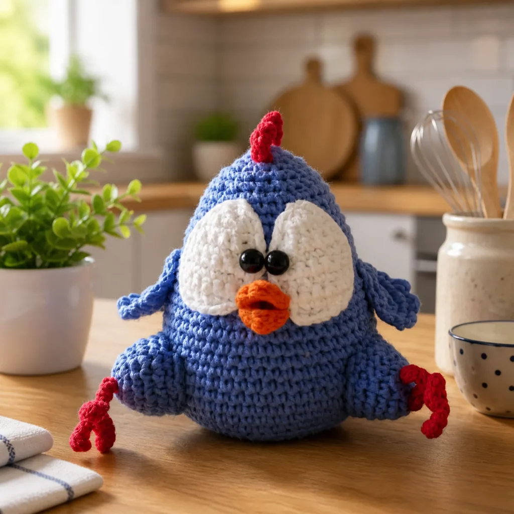 Chubby Chicken Amigurumi Crochet Pattern (photo 1)