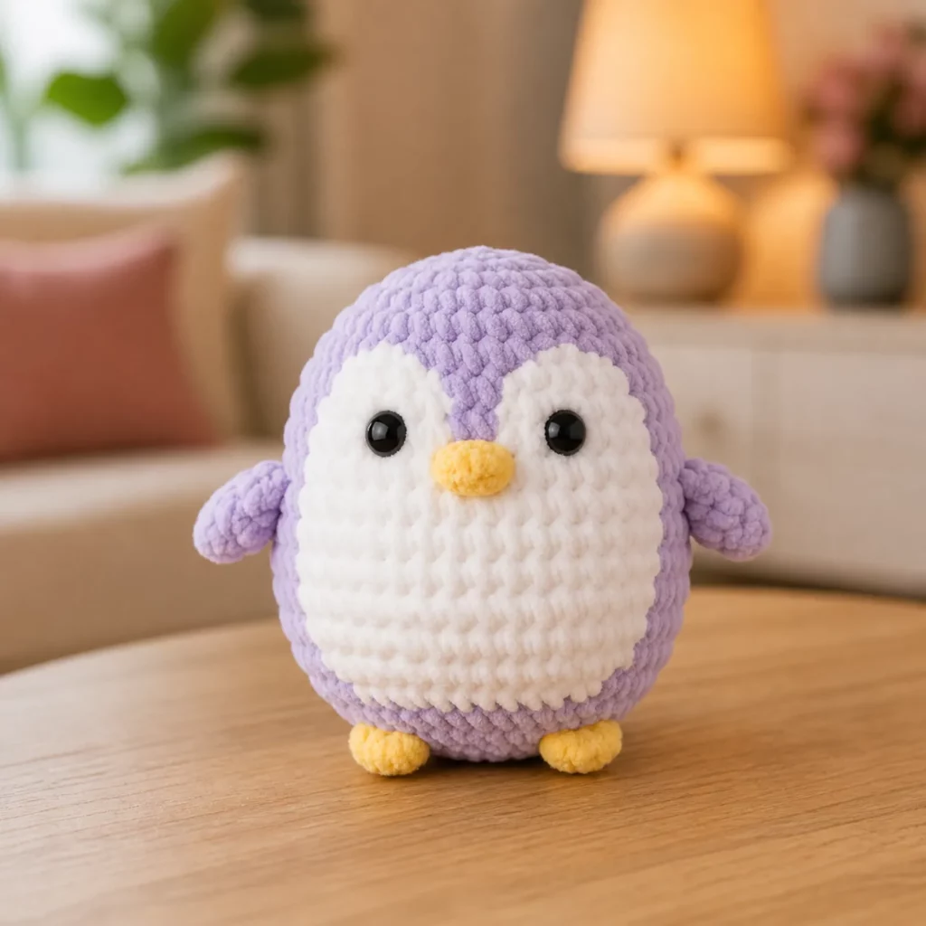 Chubby Penguin Amigurumi Crochet Pattern (photo 1)
