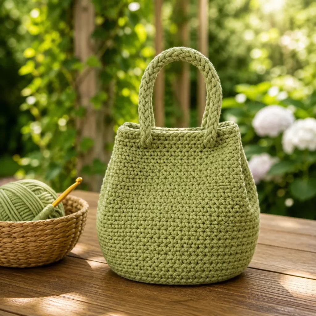 Chunky Crochet Bucket Bag Pattern (photo 2)