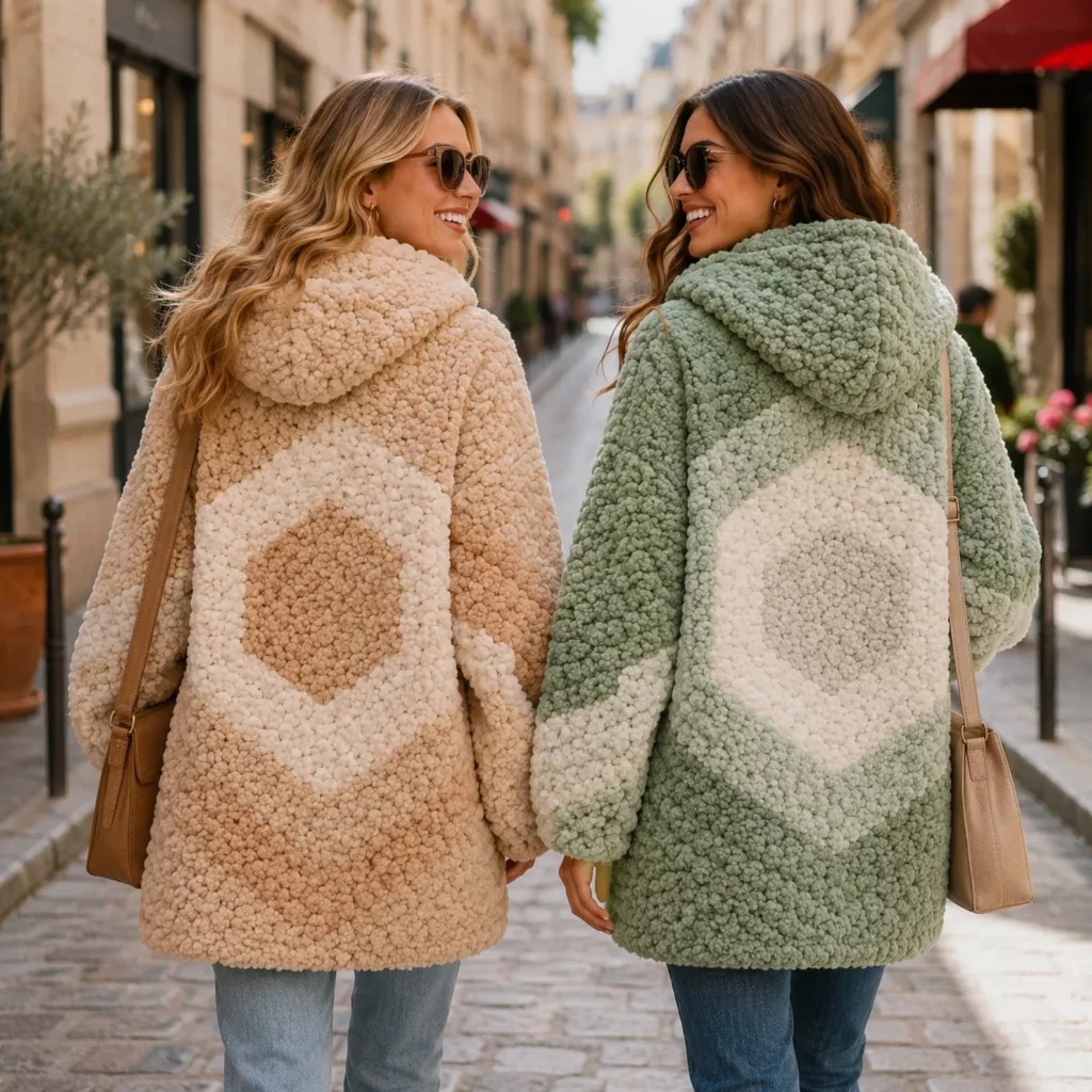 Fluffy Hooded Teddy Coat Crochet Pattern: An Oversized, Cloud-Soft Cardigan Jacket With Cozy Sleeves (photo 2)