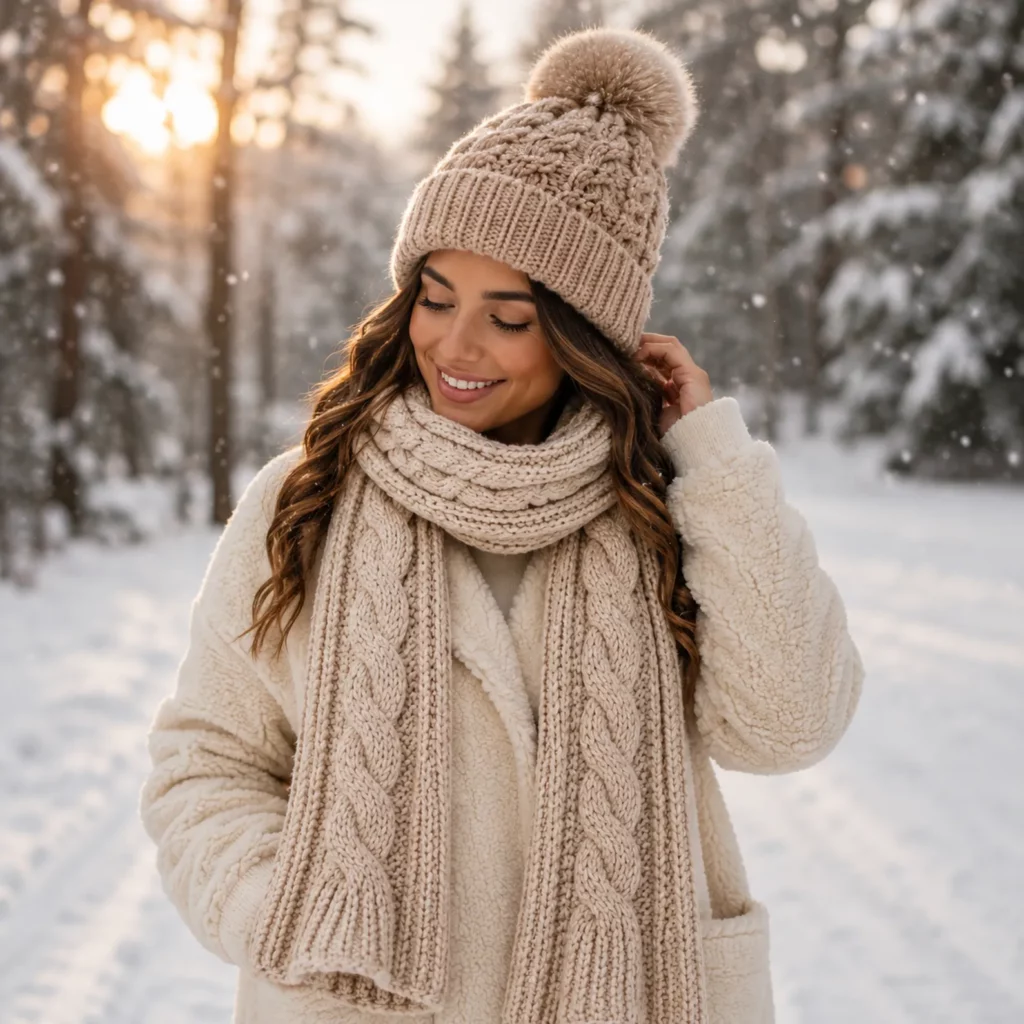 Crochet Cable Scarf Pattern: Cozy Braided Cable Scarf With Ribbed Texture for Beginners (photo 1)