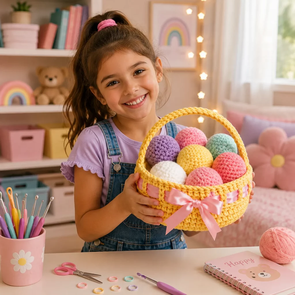 Crochet Easter Egg Basket Crochet Pattern (photo 3)