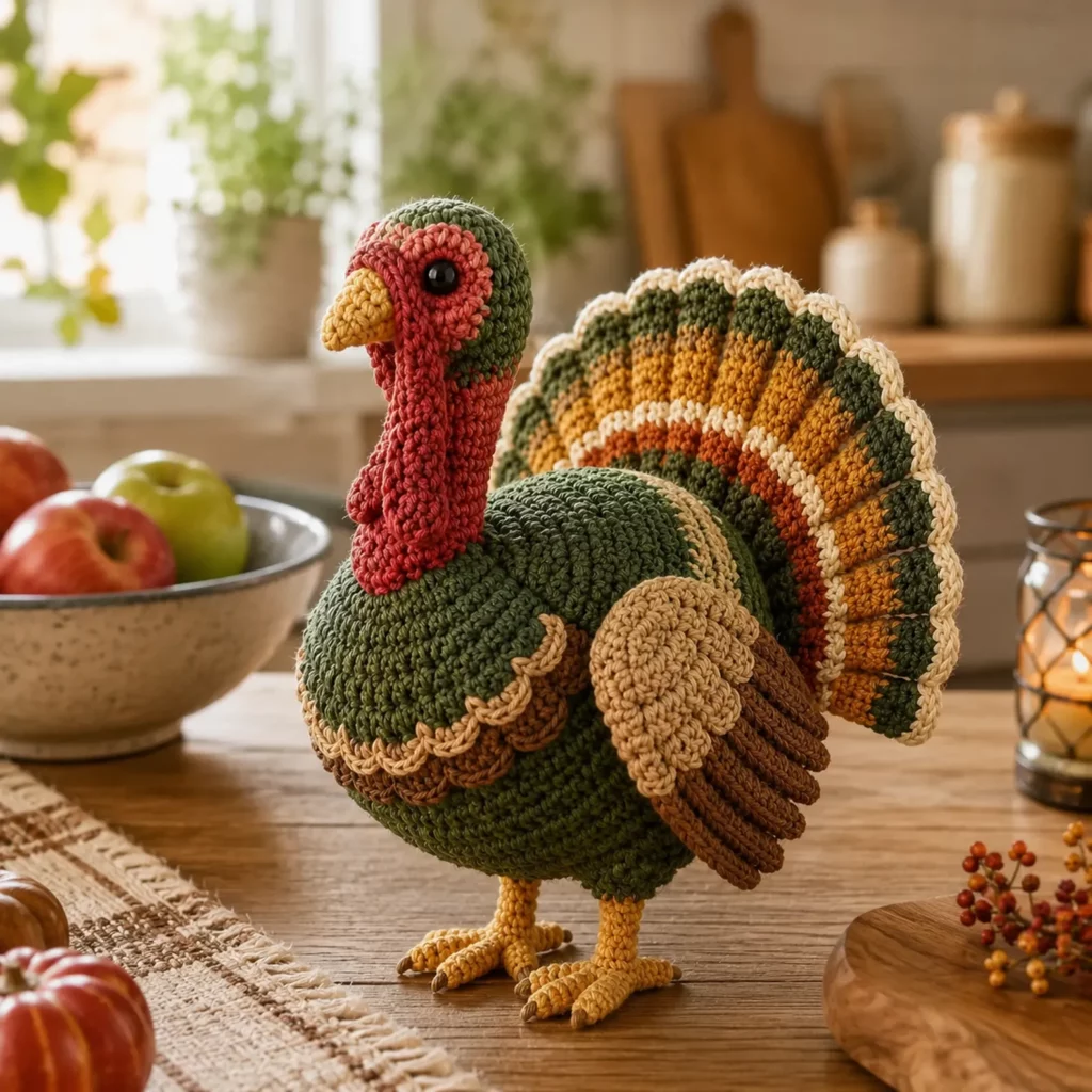 Crochet Pattern for a Cute Amigurumi Turkey (photo 1)