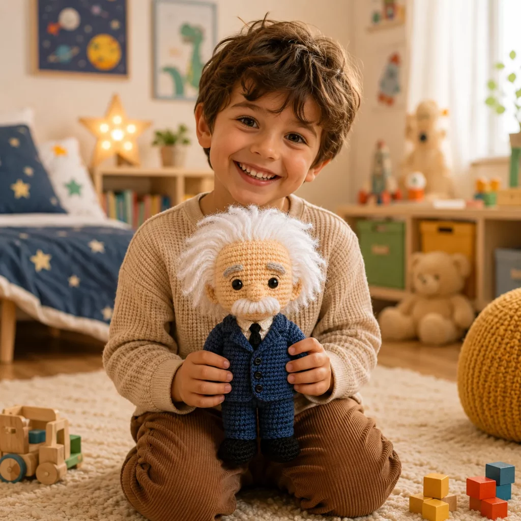 Crochet Pattern for an Einstein Doll: Cute Scientist Amigurumi (photo 3)