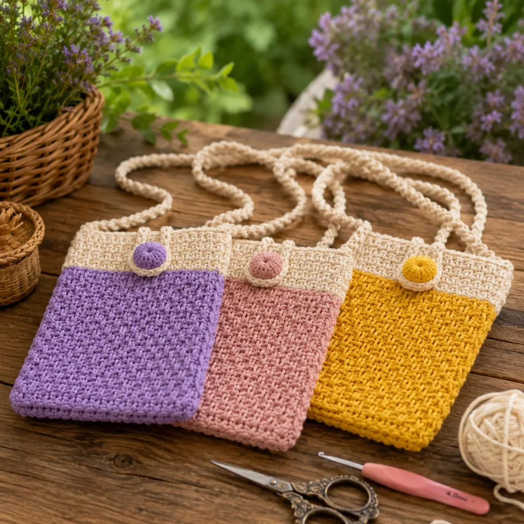 Crochet Phone Pouch Bag Pattern (photo 3)