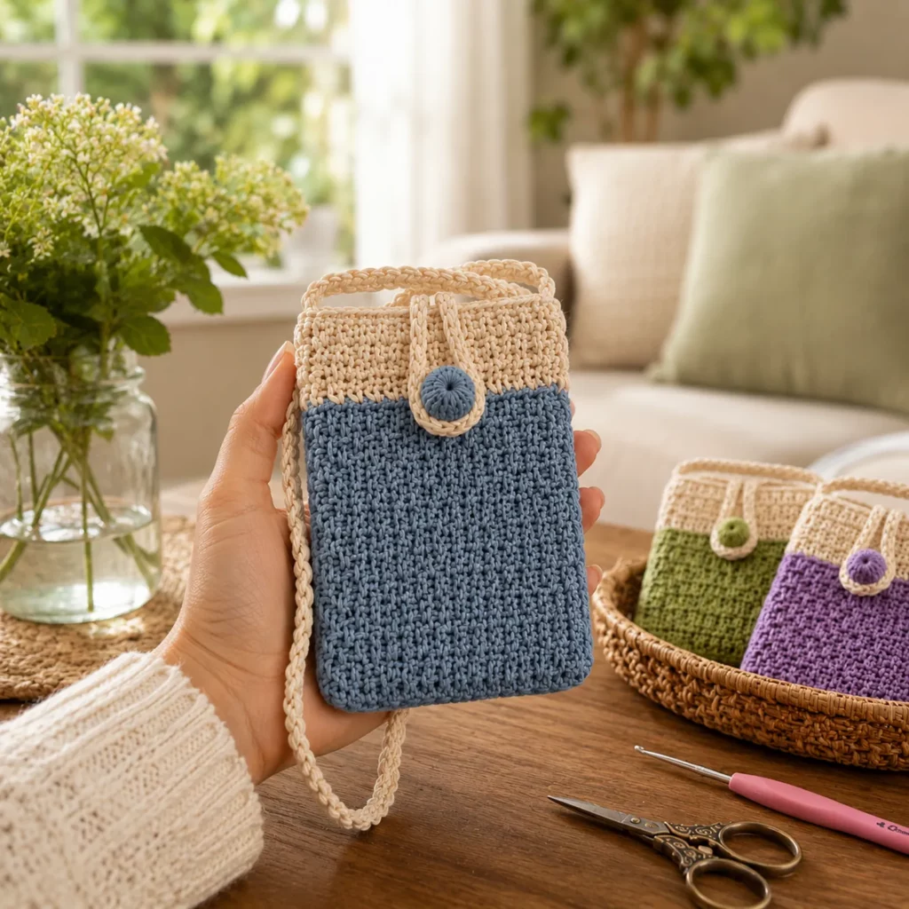 Crochet Phone Pouch Bag Pattern (photo 2)