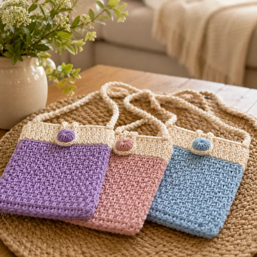Crochet Phone Pouch Bag Pattern (photo 1)