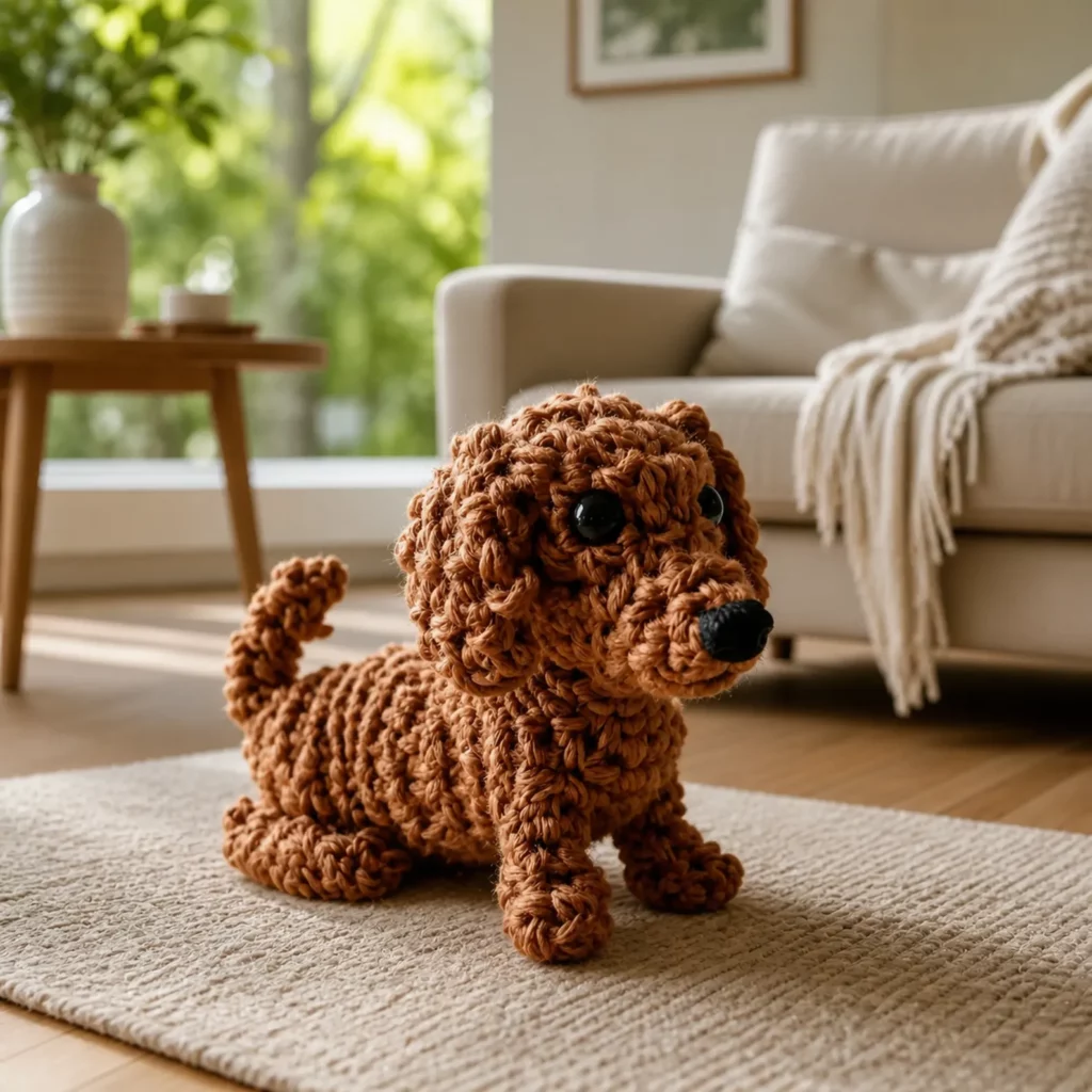 Curly Puppy Amigurumi Crochet Pattern (photo 1)