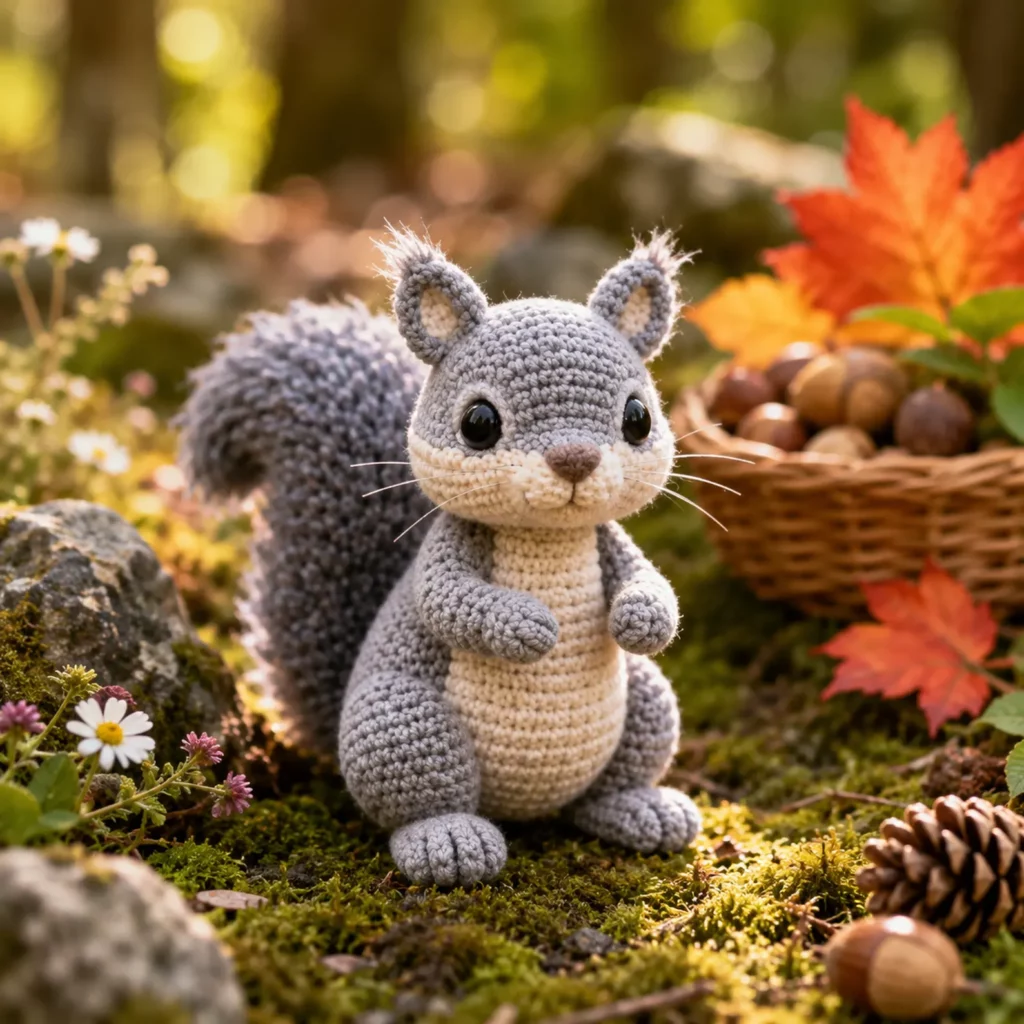 Cute Amigurumi Squirrel Crochet Pattern: A Beginner-Friendly Woodland Plush With Fluffy Tail and Sweet Details (photo 2)