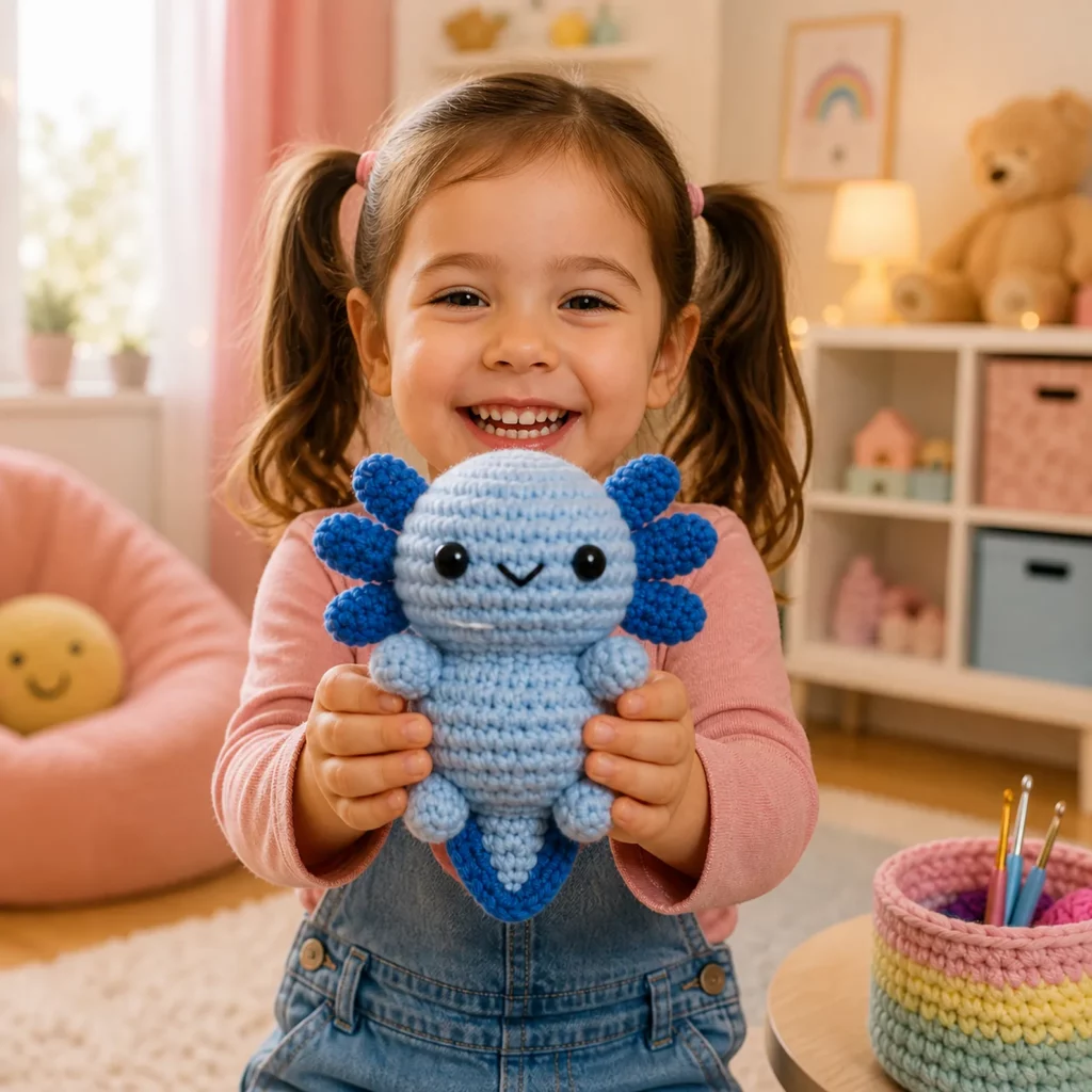 Cute Axolotl Amigurumi Crochet Pattern (photo 3)
