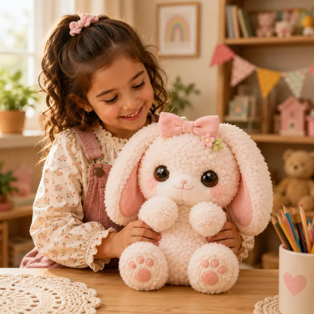 Fluffy Bunny Amigurumi Crochet Pattern: An Adorable, Beginner-Friendly Plush With Long Ears, Pink Paw Pads, and a Sweet Bow (photo 3)