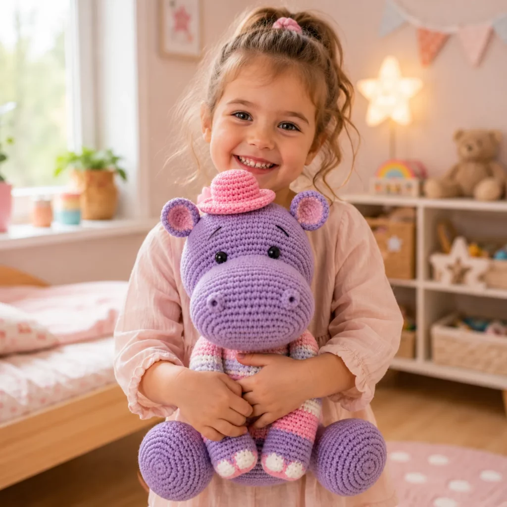 Cute Hippo Amigurumi Crochet Pattern (photo 3)