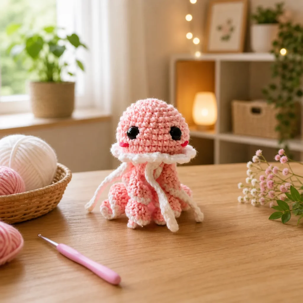 Cute Jellyfish Amigurumi Crochet Pattern (photo 1)