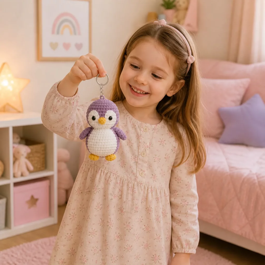 Cute Mini Penguin Keychain Amigurumi Crochet Pattern ( Tutorial-Style Guide) (photo 3)