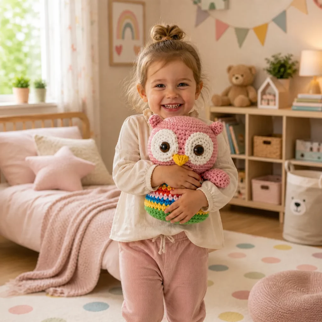 Cute Rainbow Owl Amigurumi Crochet Pattern (photo 3)