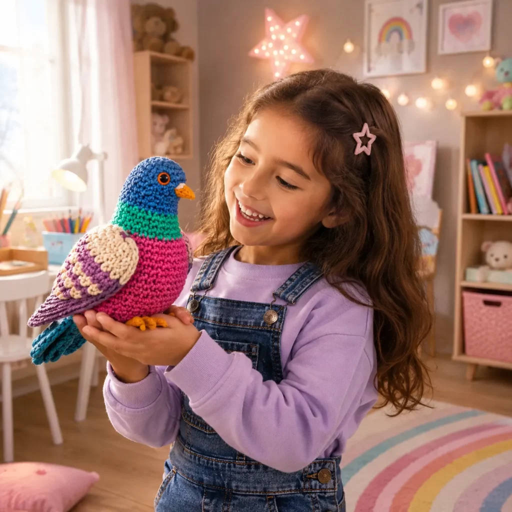 Realistic Amigurumi Pigeon Crochet Pattern: A Beginner-Friendly Plush Bird With Layered Wings (photo 3)