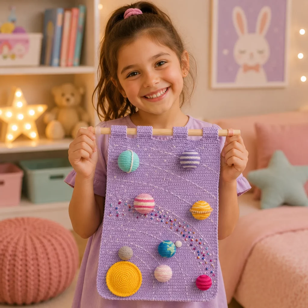 Solar System Wall Hanging Crochet Pattern (photo 3)