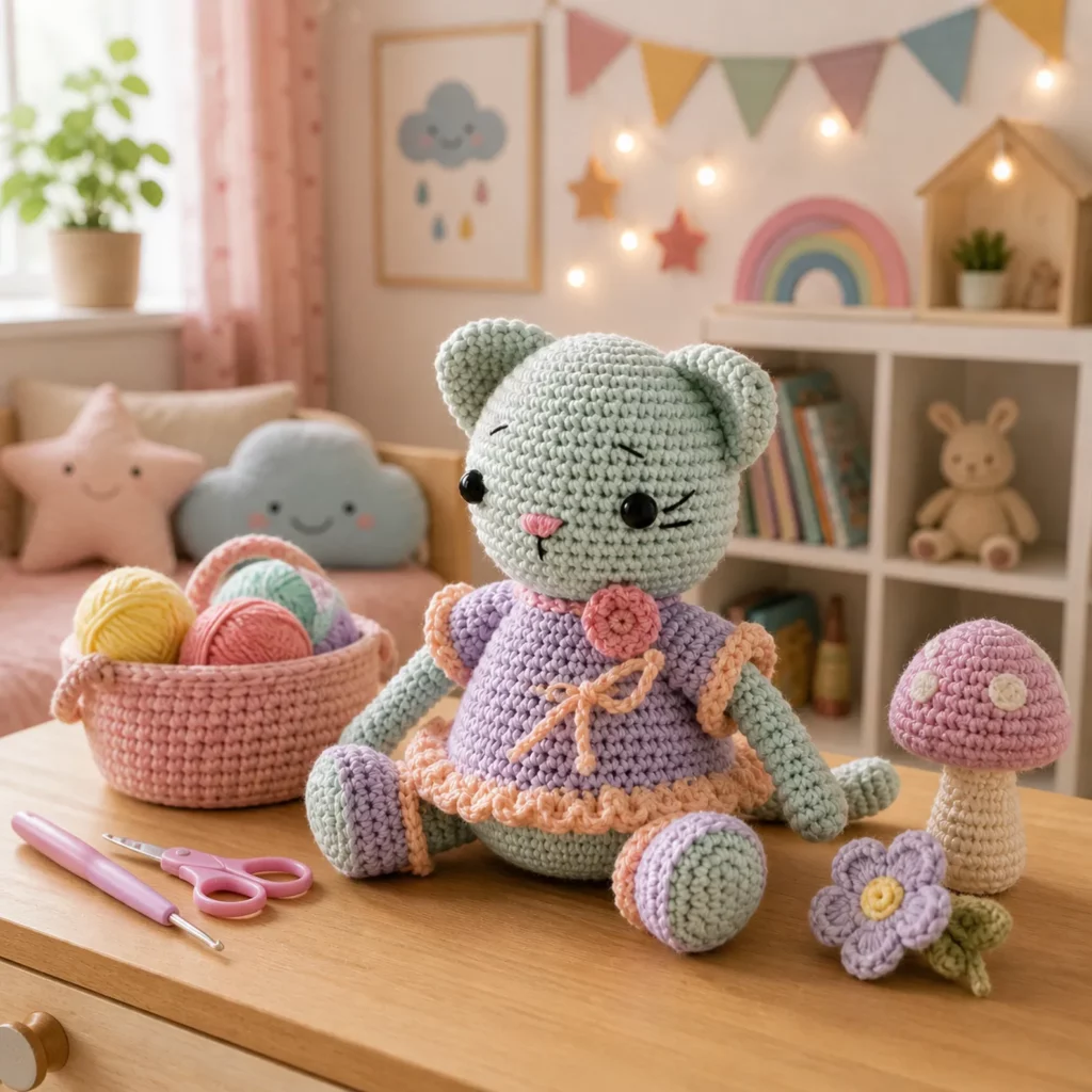 Sweet Teddy Bear Doll Crochet Pattern (photo 2)