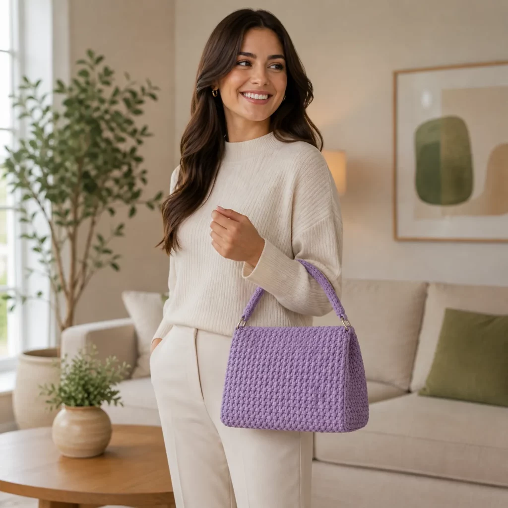 Chic Pebble-Texture Crochet Bag Pattern ( Tutorial-Style Guide) (photo 1)