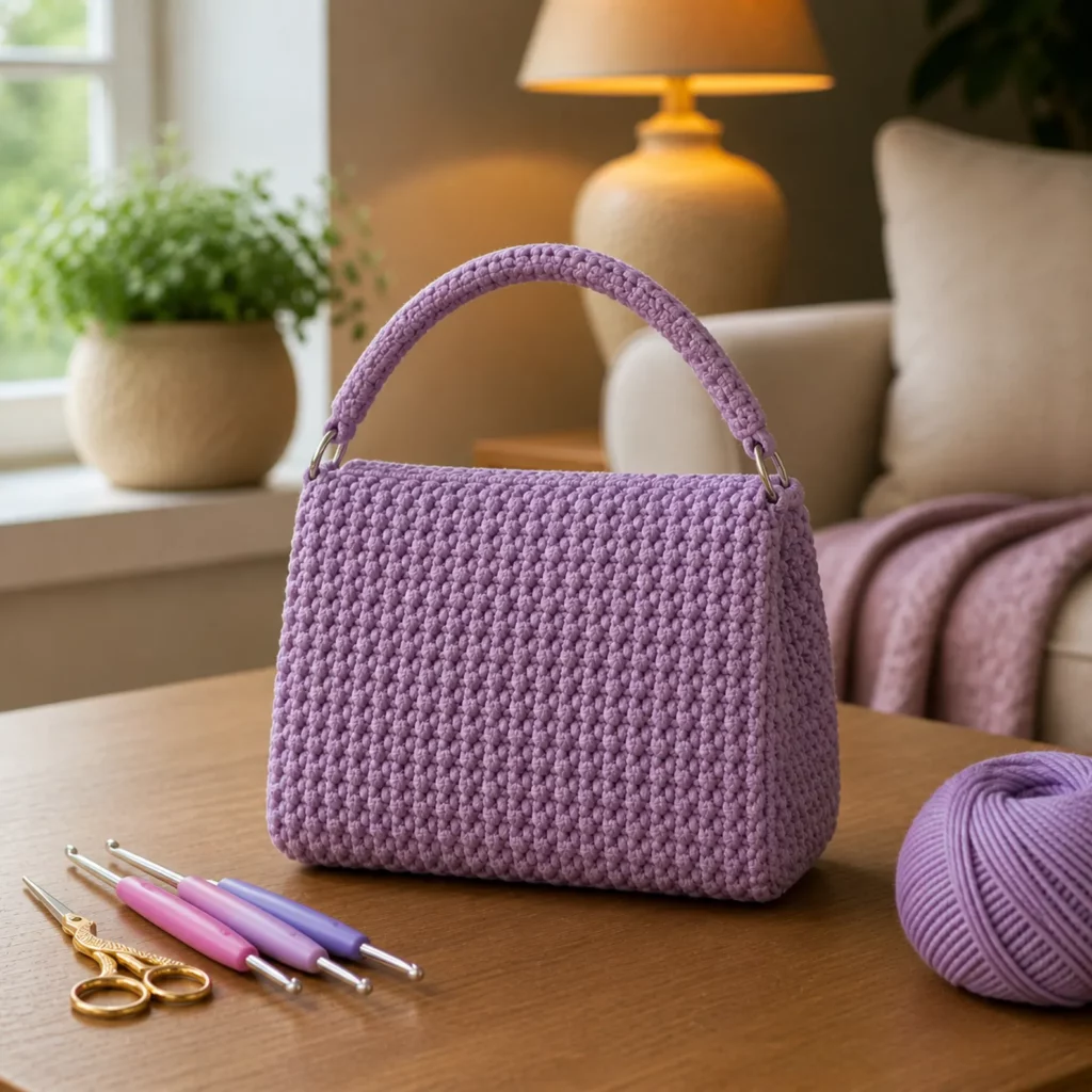 Chic Pebble-Texture Crochet Bag Pattern ( Tutorial-Style Guide) (photo 2)