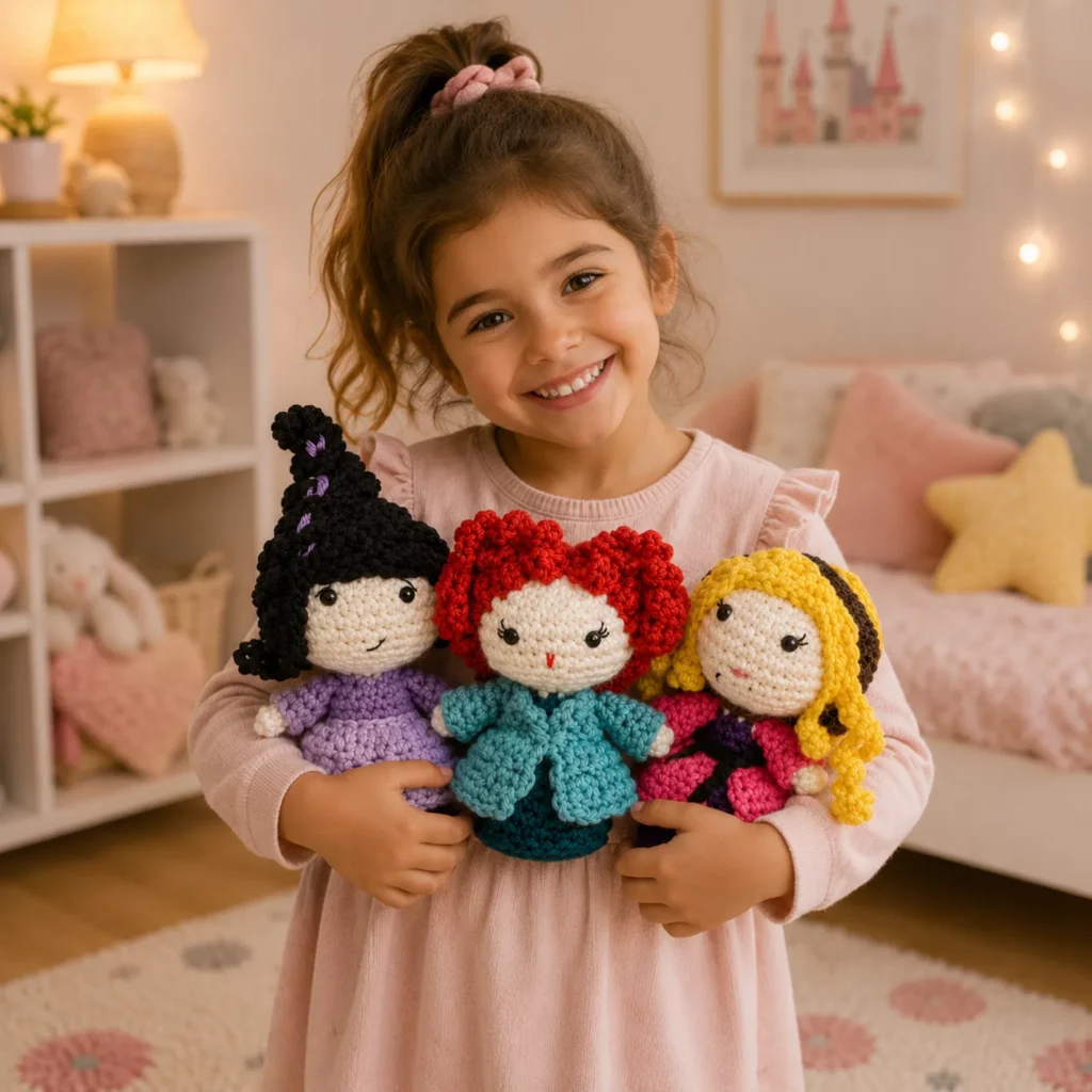 Three Little Witch Amigurumi Crochet Pattern Set (photo 3)