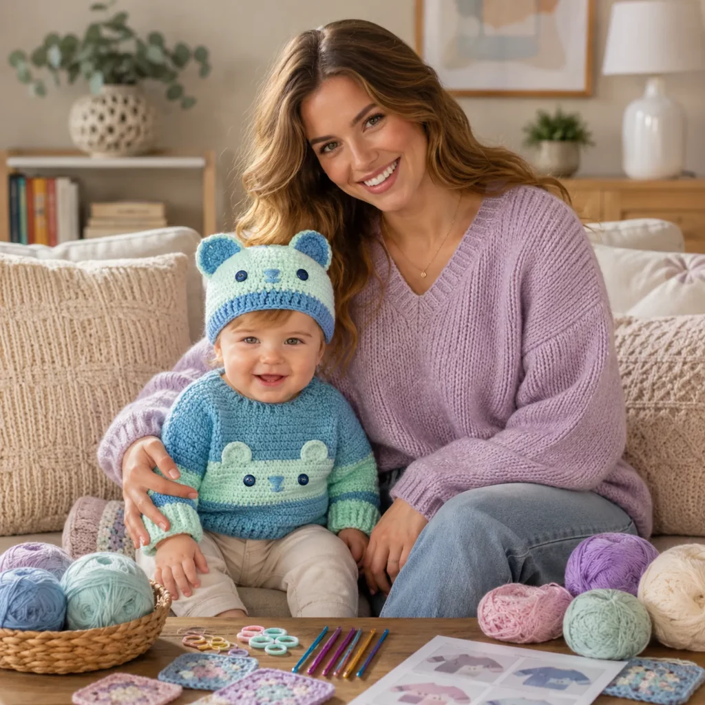 Adorable Crochet Bear Sweater for Kids – Easy Crochet Pattern for a Cute Handmade Children’s Pullover (photo 2)