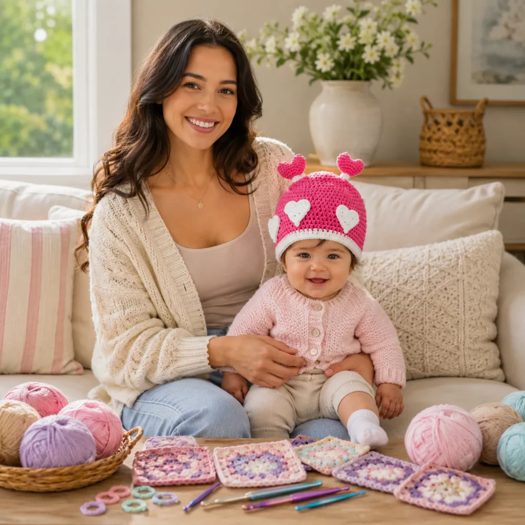 Adorable Heart Baby Crochet Hat Pattern – A Sweet and Easy Crochet Pattern for Little Ones (photo 2)