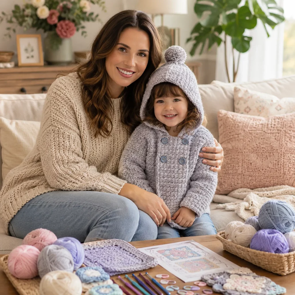 Cozy Hooded Baby Crochet Jacket Pattern – An Adorable and Practical Crochet Pattern for Little Ones (photo 2)