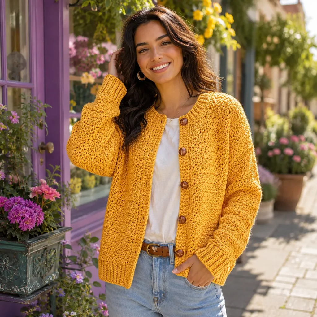 Cozy Textured Crochet Cardigan Pattern – A Timeless Handmade Sweater for Every Season (photo 3)