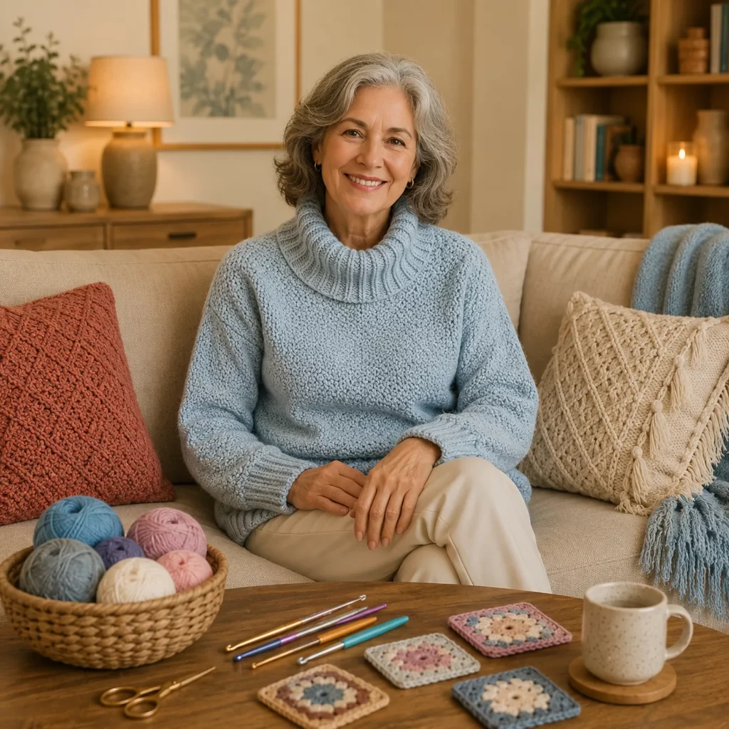 Cozy Turtleneck Crochet Pattern for a Women’s Oversized Sweater (photo 2)