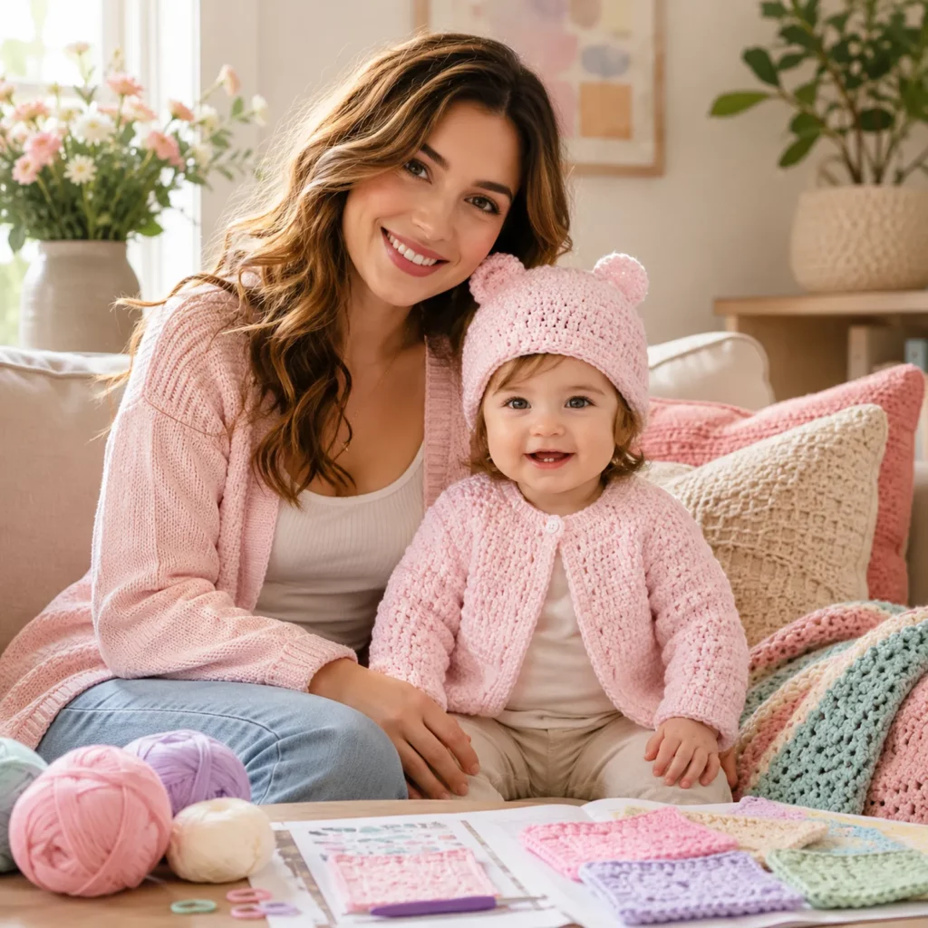 Cute Baby Bear Crochet Cardigan and Hat Pattern – An Adorable Handmade Set for Newborns (photo 2)