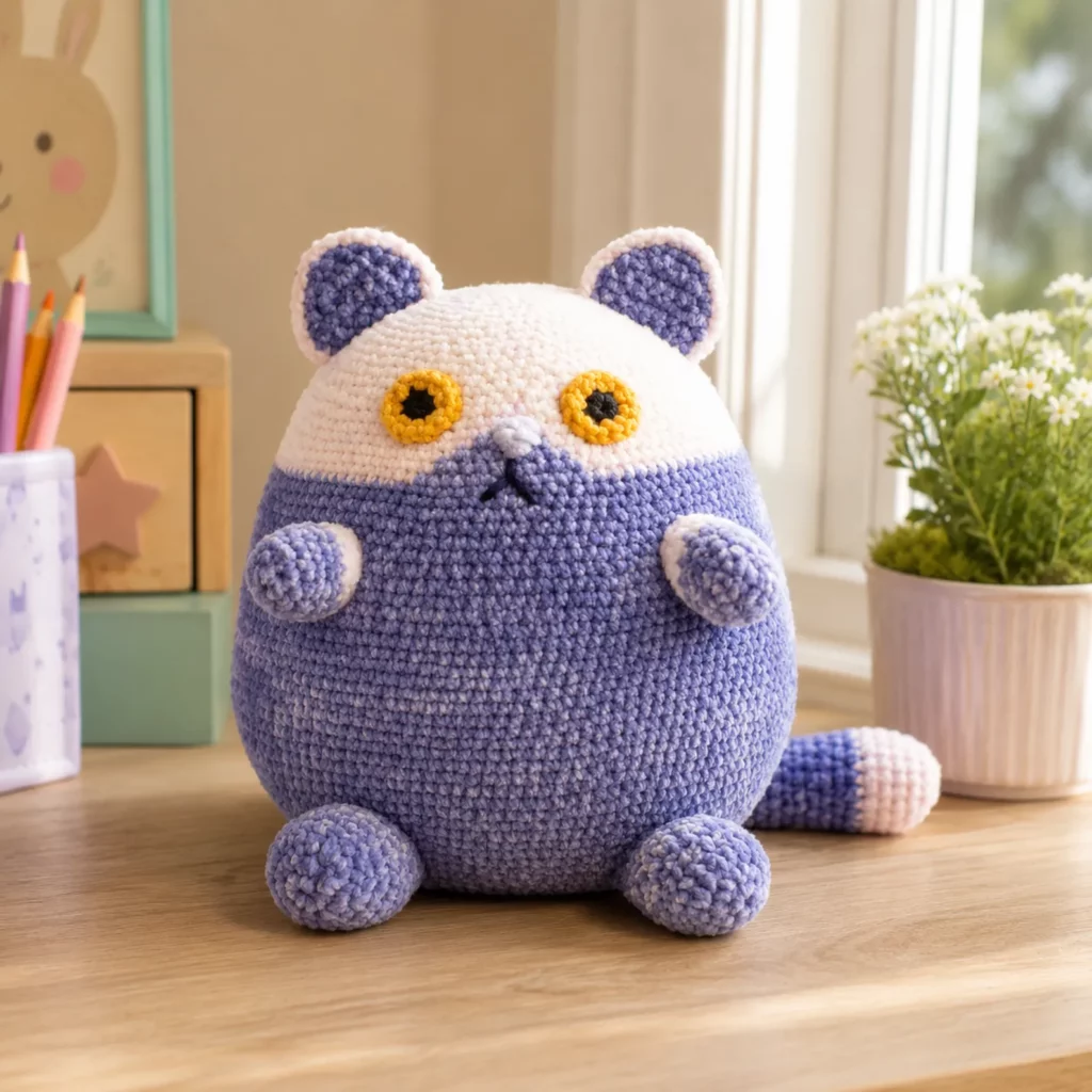 Cute Chubby Crochet Cat Amigurumi Pattern – An Adorable Crochet Pattern for Cat Lovers (photo 1)