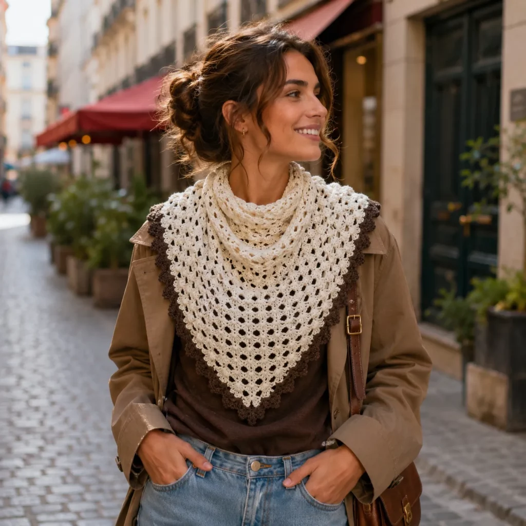 Easy Triangle Lace Shawl Crochet Pattern: A Lightweight and Elegant Wrap for Every Season (photo 1)