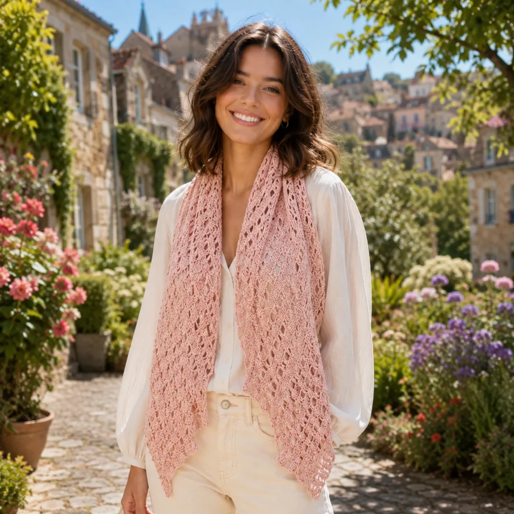 Elegant Lace Crochet Scarf Pattern – A Timeless Crochet Pattern for Every Wardrobe (photo 1)
