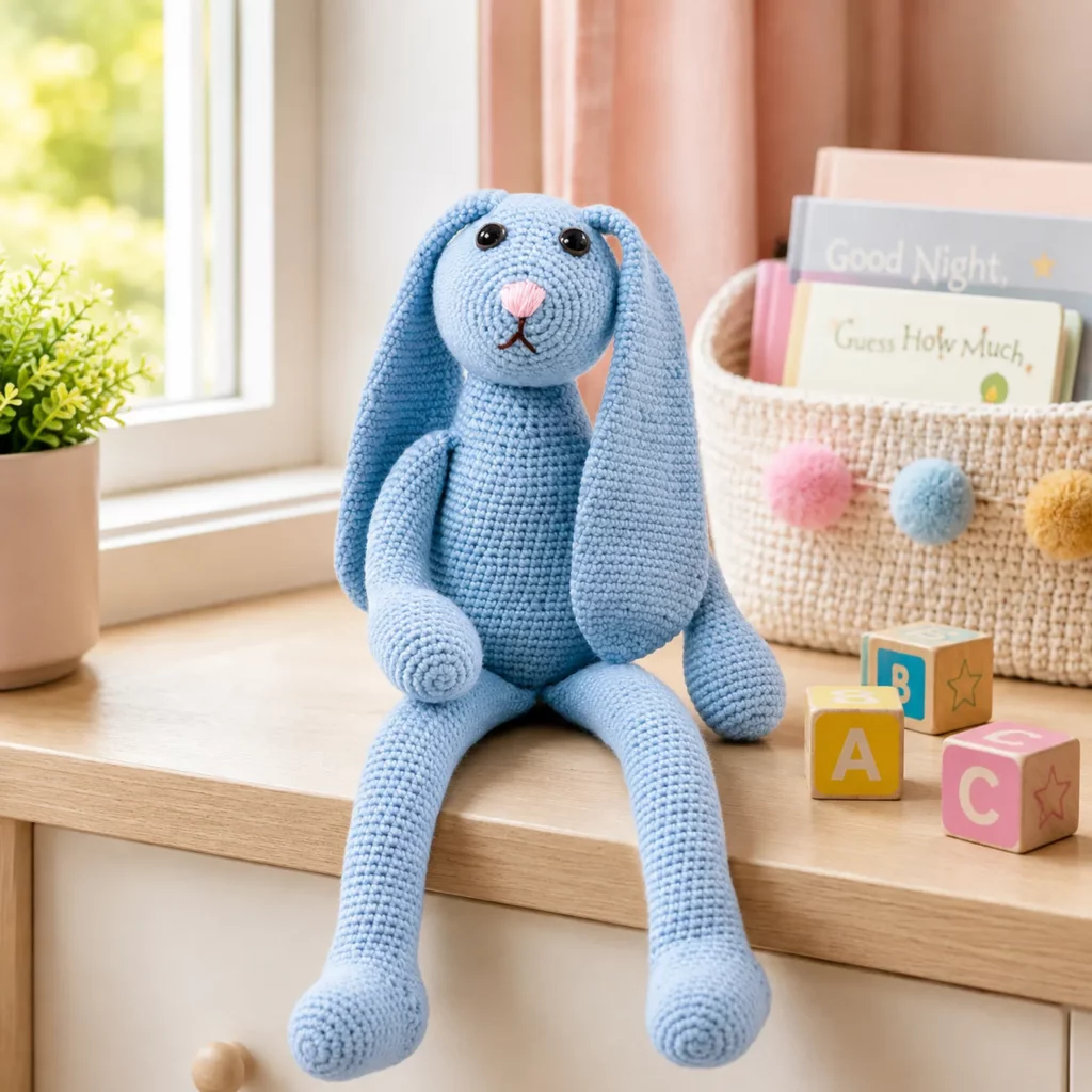 Long-Eared Crochet Bunny Pattern – A Soft and Adorable Amigurumi Toy for All Skill Levels (photo 1)