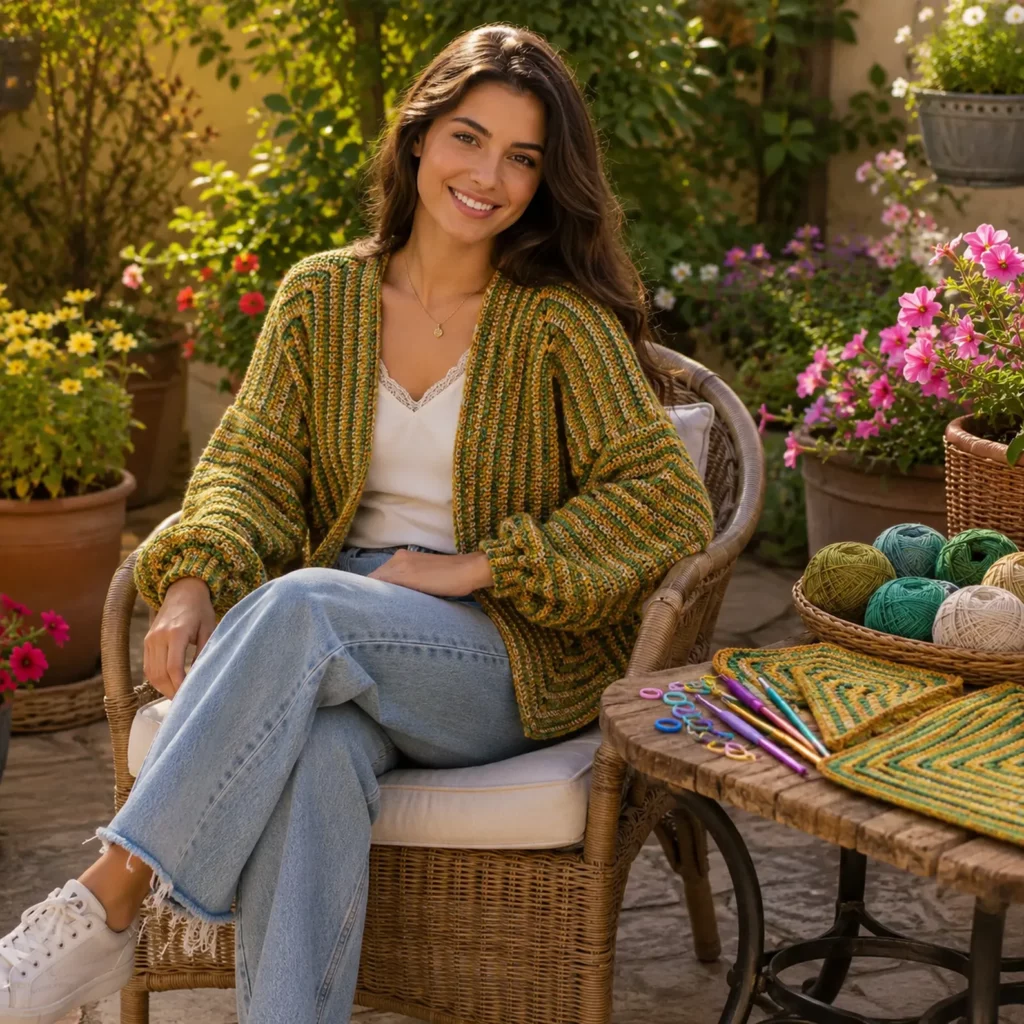 Modern Corner-to-Corner Crochet Cardigan Pattern – A Stylish Crochet Pattern for Every Season (photo 2)